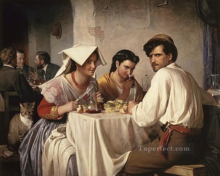 Osteria Carl Heinrich Bloch Oil Paintings
